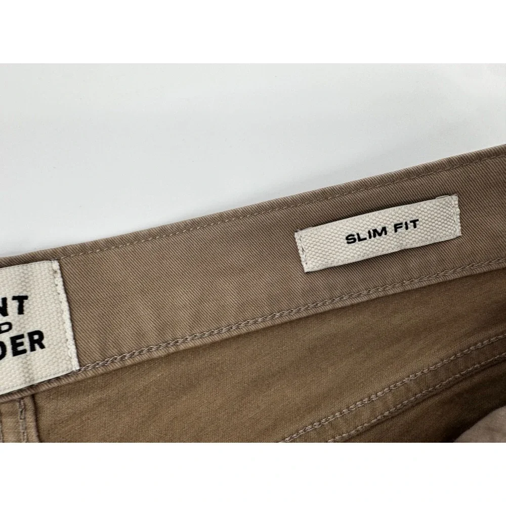 Flint and Tinder‎  Pants 33x32 Slim Fit Mens Pants Chinos Huckberry minimalist - Picture 8 of 12